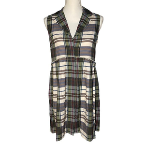 Julie Brown NYC Women’s Small‎ Oxford Street Brienne Mini Dress Plaid Sleeveless